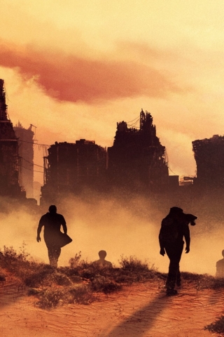 Maze Runner The Scorch Trials Silhouettes for 320 x 480 iPhone resolution