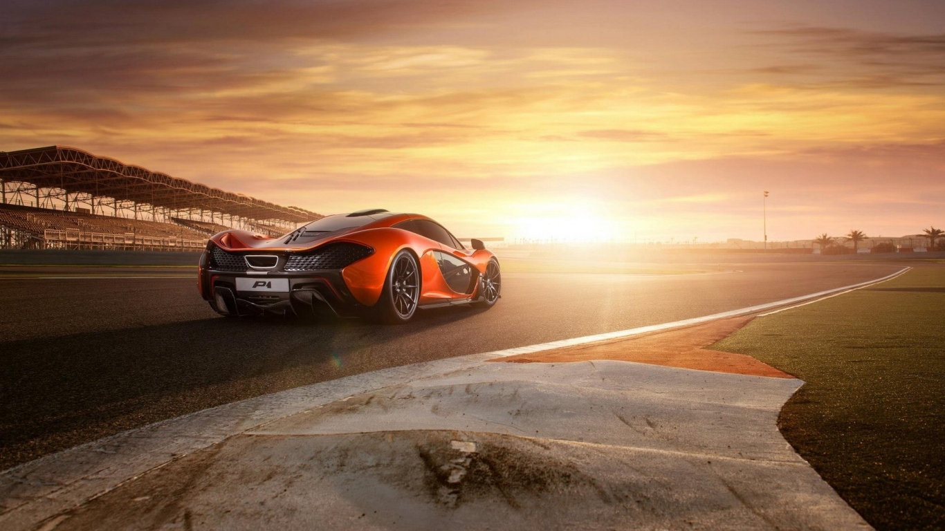 McLaren P1 Supercar for 1366 x 768 HDTV resolution