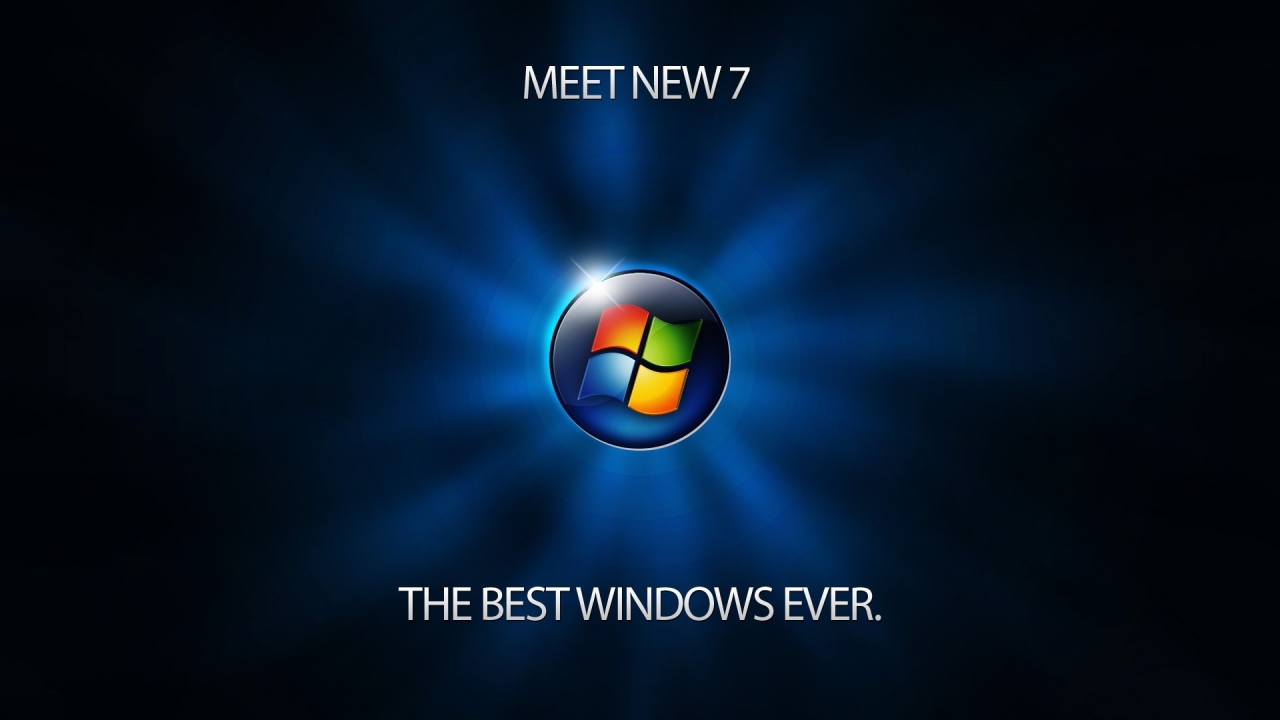 Meet Windows 7 for 1280 x 720 HDTV 720p resolution