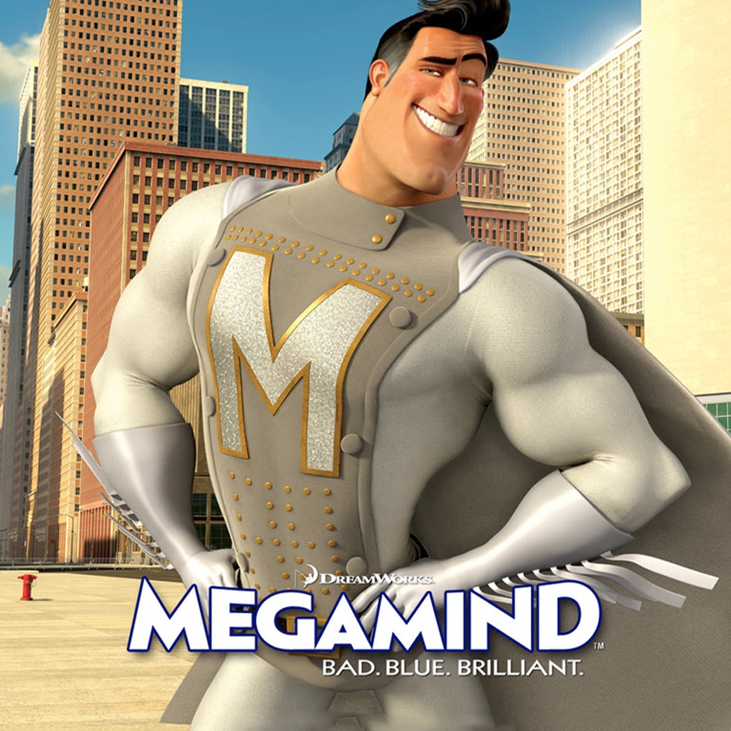 Megamind Metro Man for 1024 x 1024 iPad resolution
