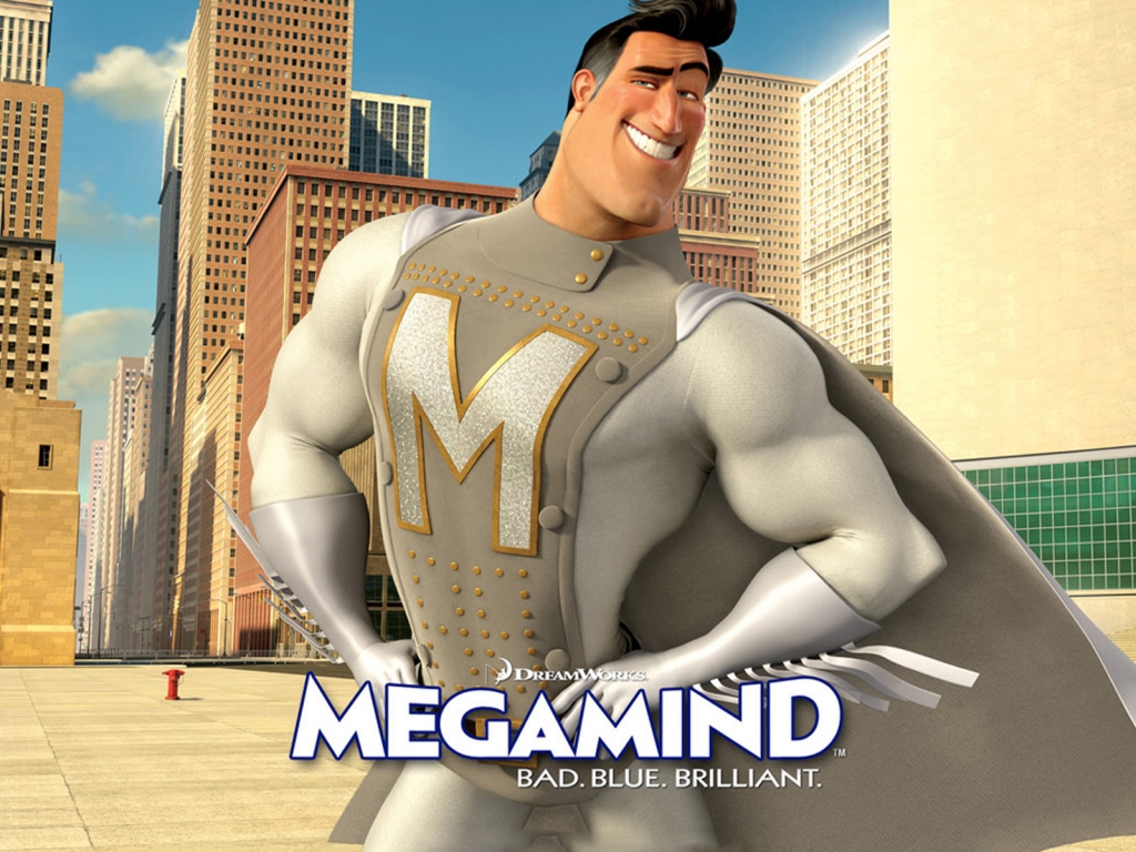 Megamind Metro Man for 1024 x 768 resolution