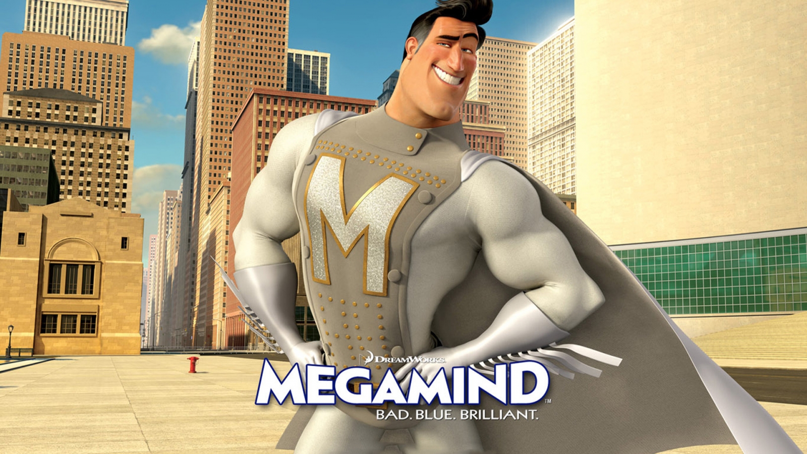 Megamind Metro Man for 1600 x 900 HDTV resolution