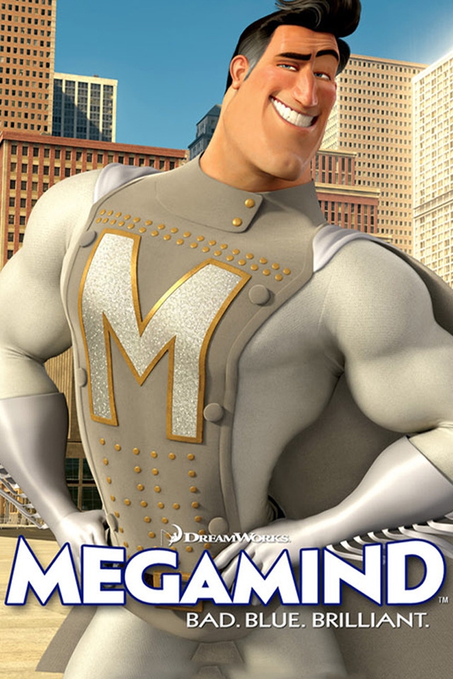Megamind Metro Man for 640 x 960 iPhone 4 resolution