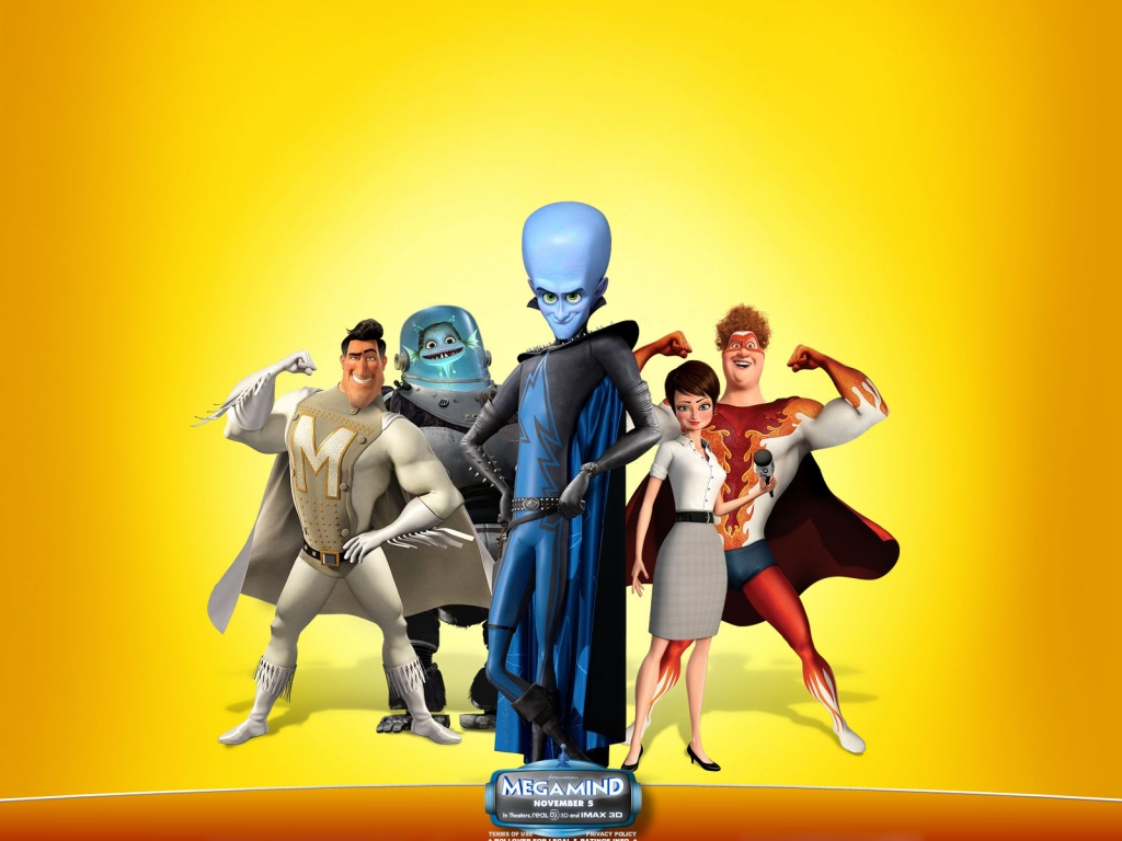 Megamind Movie for 1024 x 768 resolution
