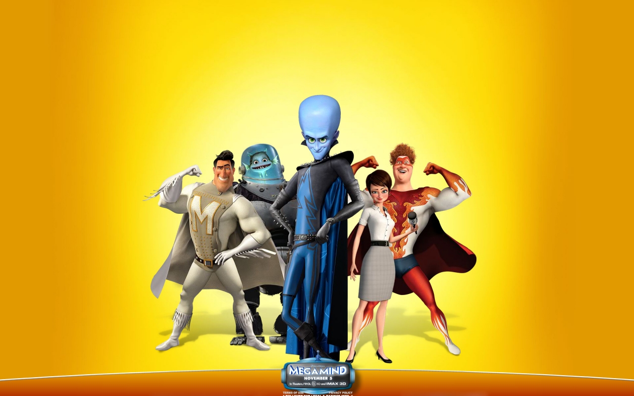 Megamind Movie for 1280 x 800 widescreen resolution