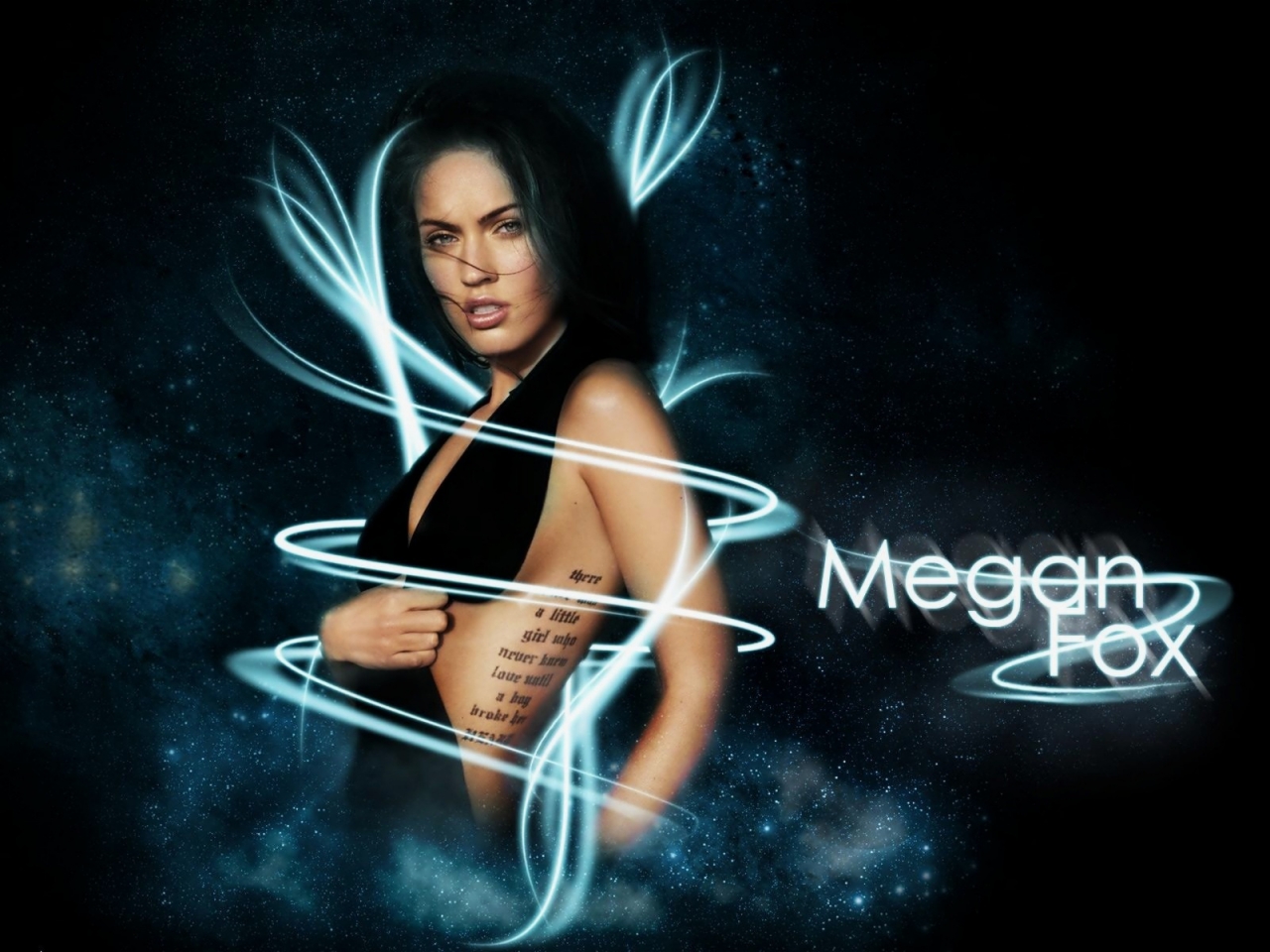 Megan Fox Between Light for 1280 x 960 resolution