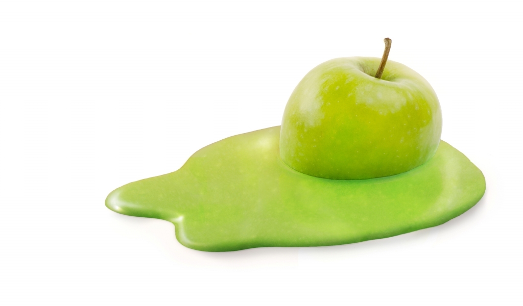 Melting Apple for 1024 x 600 widescreen resolution