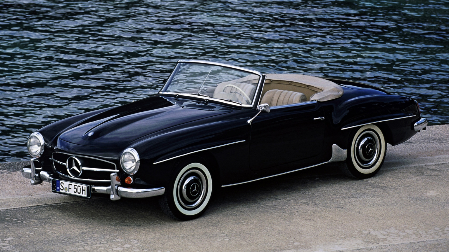 Mercedes 190SL R121 for 1536 x 864 HDTV resolution