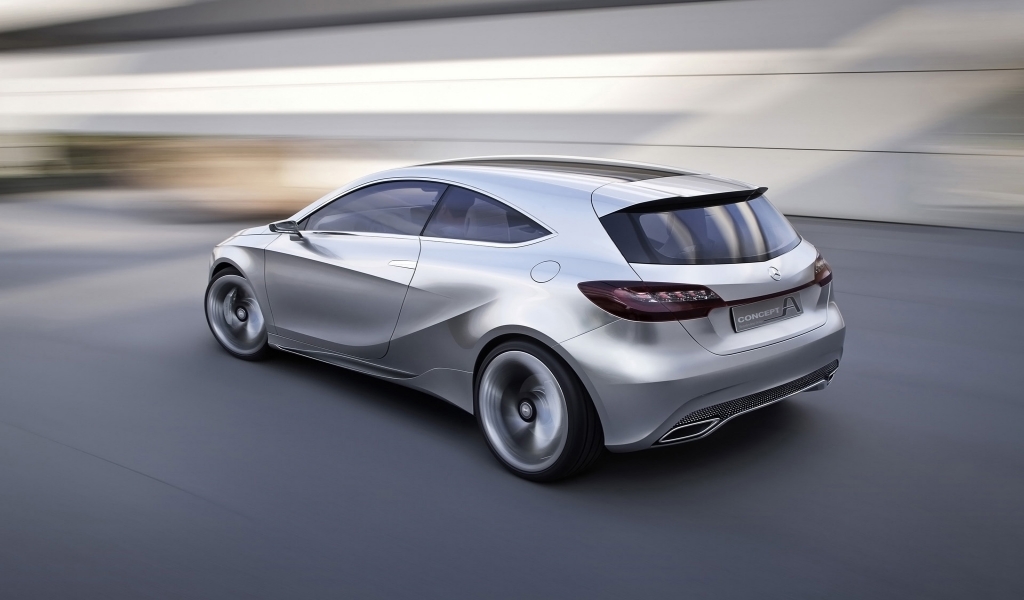 Mercedes Benz Concept A Class Rear for 1024 x 600 widescreen resolution