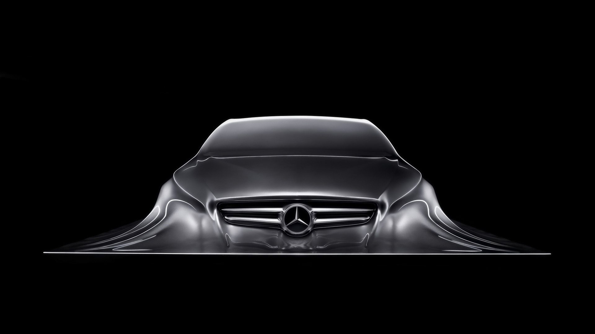 Mercedes-Benz Design Sculpture for 1920 x 1080 HDTV 1080p resolution