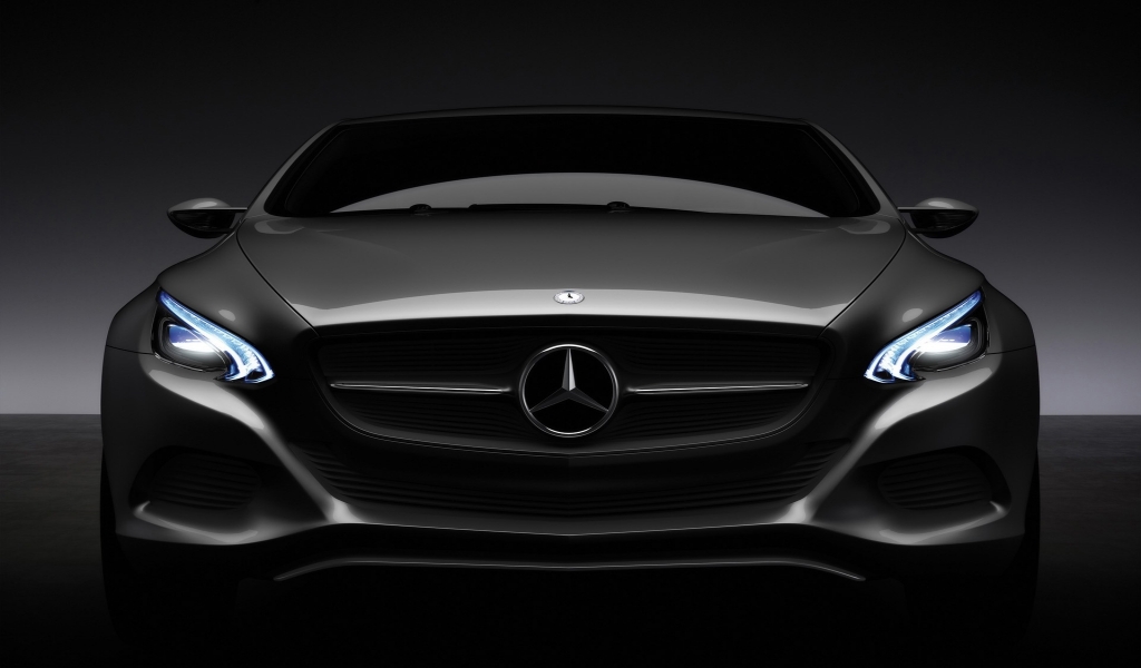 Mercedes-Benz F 800 Front Lights for 1024 x 600 widescreen resolution