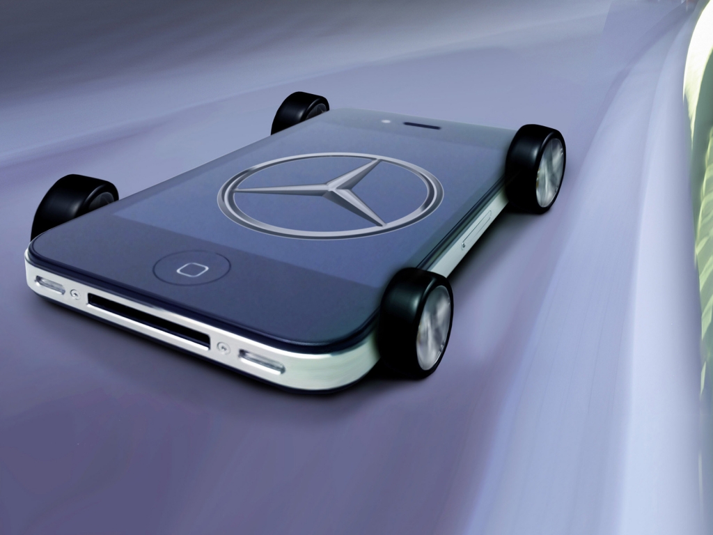 Mercedes Benz iPhone for 1024 x 768 resolution