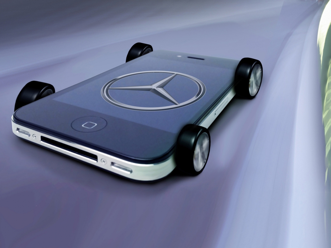 Mercedes Benz iPhone for 1152 x 864 resolution