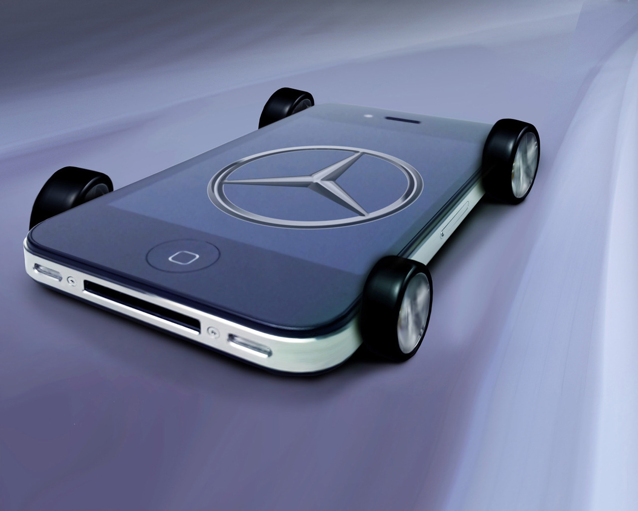 Mercedes Benz iPhone for 1280 x 1024 resolution