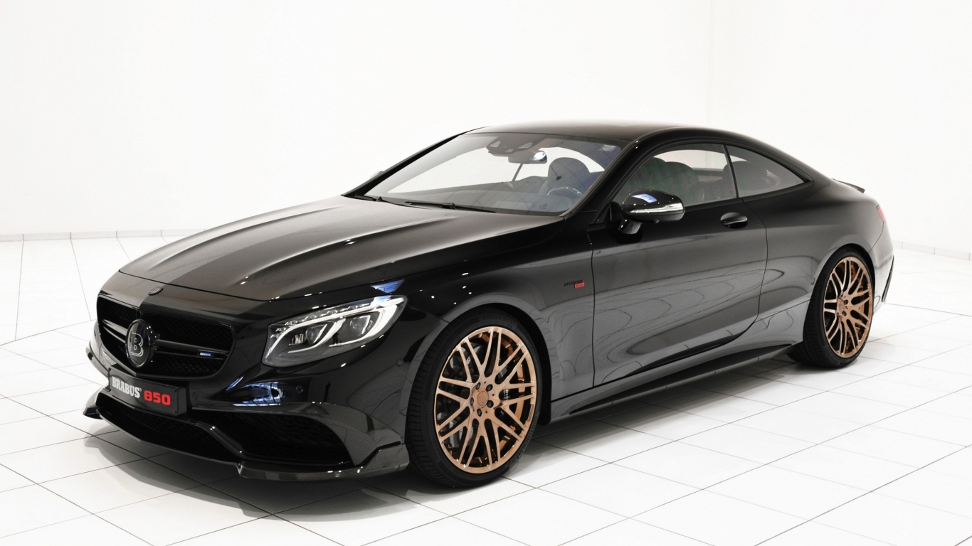 Mercedes Benz S63 AMG Brabus for 1366 x 768 HDTV resolution