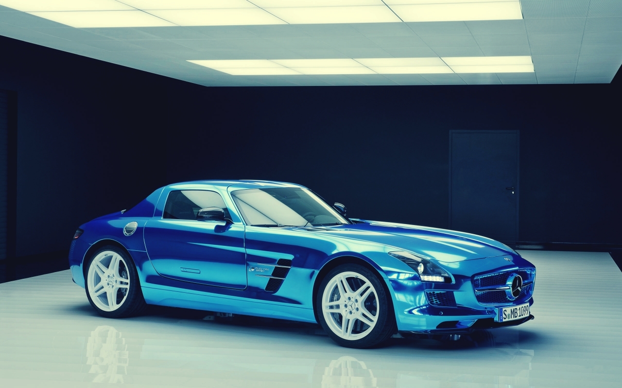 Mercedes-Benz SLS Electric Drive for 1280 x 800 widescreen resolution