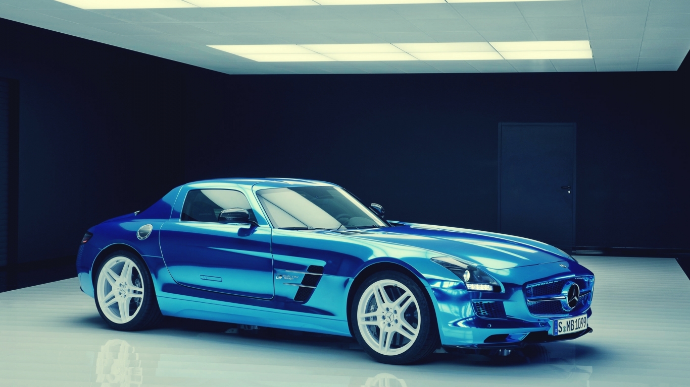 Mercedes-Benz SLS Electric Drive for 1366 x 768 HDTV resolution