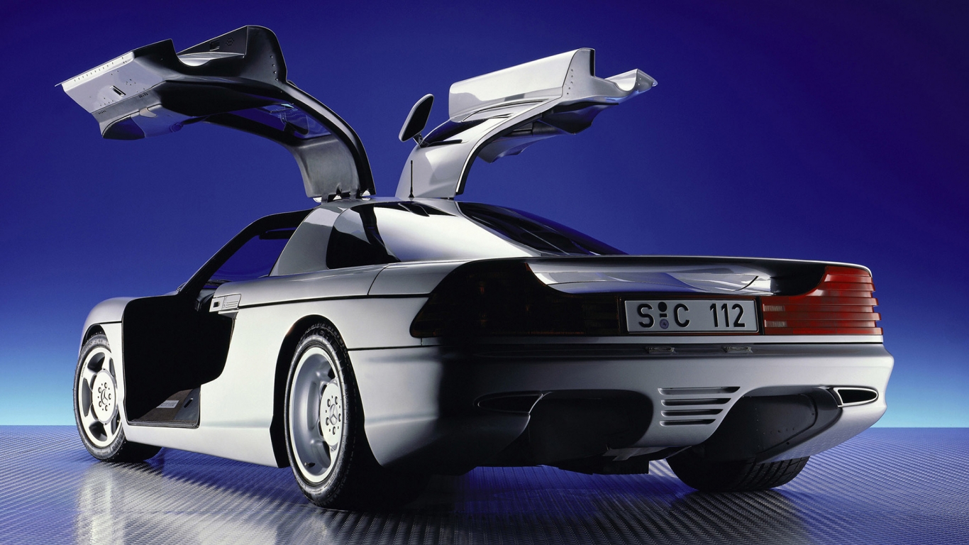 Mercedes C112 Concept 1991 for 1366 x 768 HDTV resolution