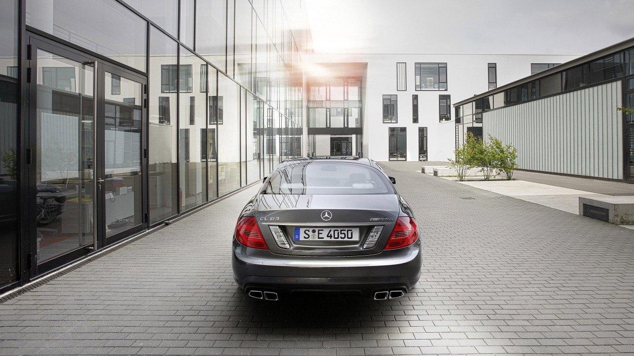 Mercedes CL63 AMG 2011 Rear for 1280 x 720 HDTV 720p resolution