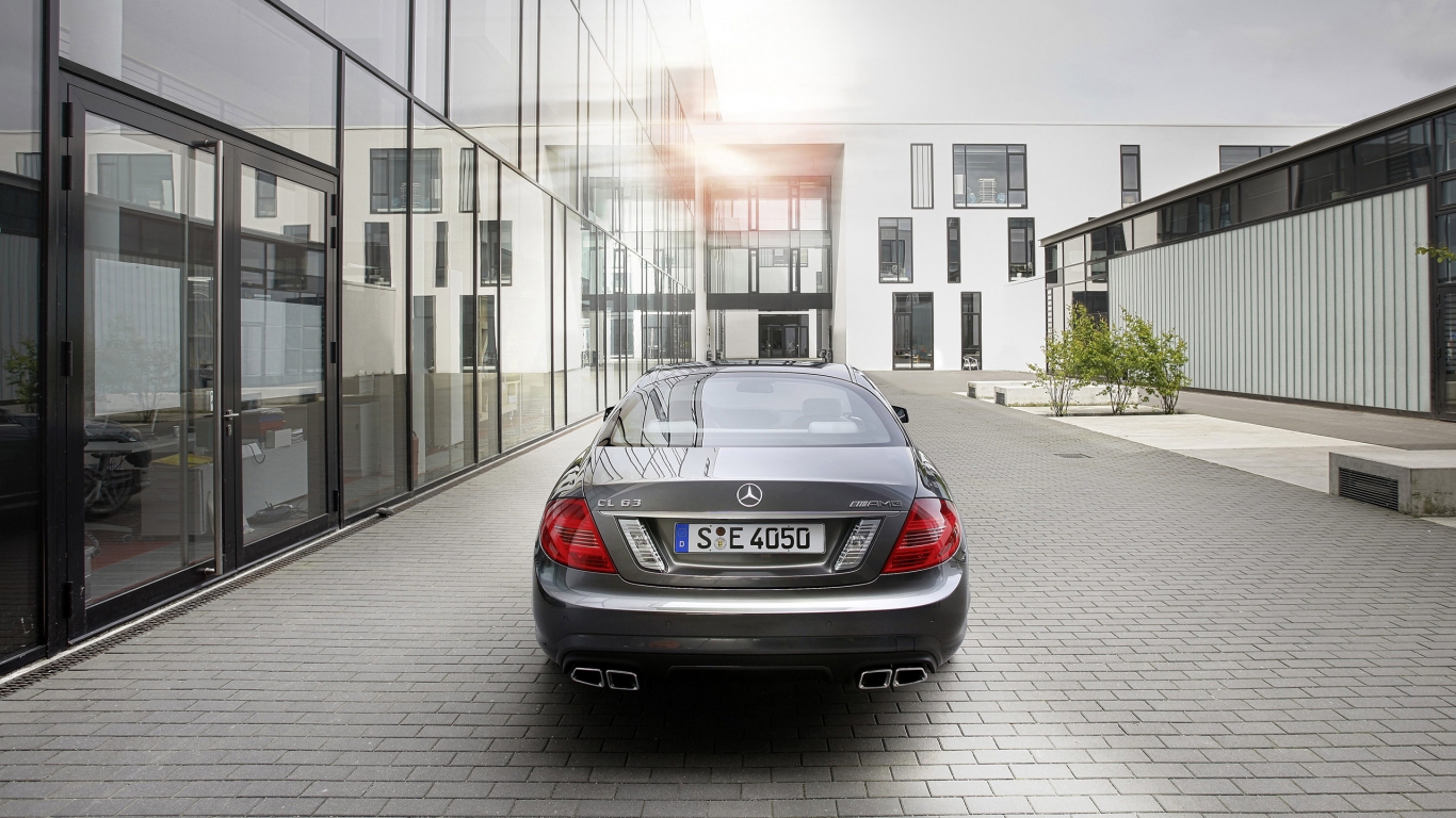 Mercedes CL63 AMG 2011 Rear for 1366 x 768 HDTV resolution