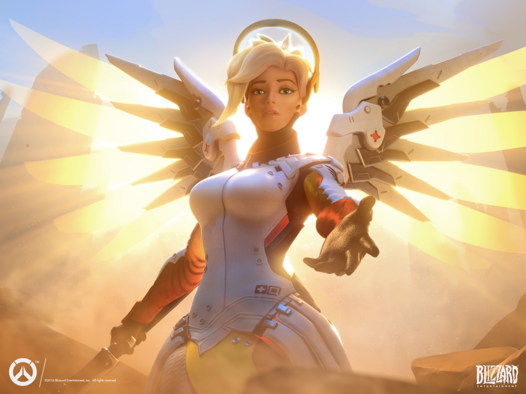 Mercy Overwatch for 1024 x 768 resolution