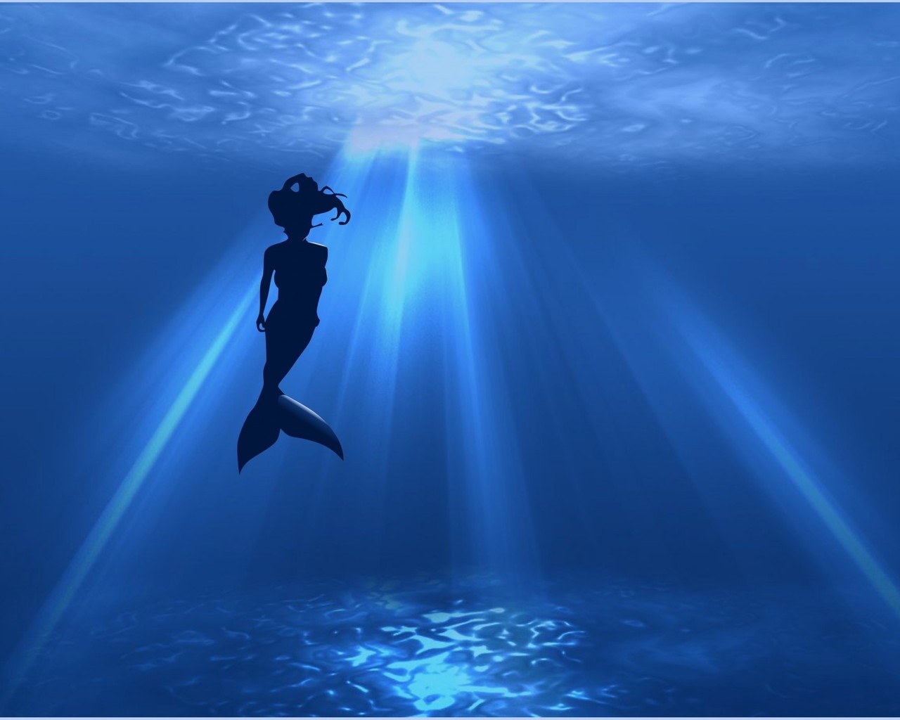 Mermaid Silhouette for 1280 x 1024 resolution