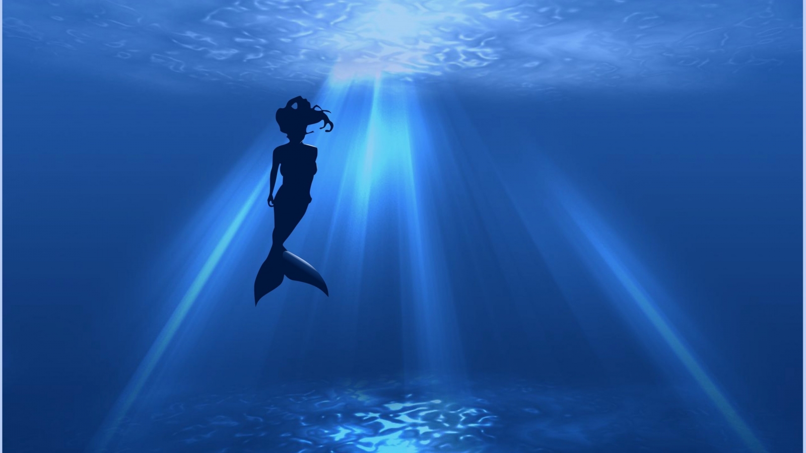 Mermaid Silhouette for 1600 x 900 HDTV resolution