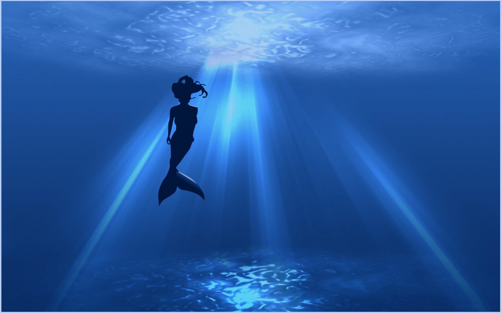 Mermaid Silhouette for 1680 x 1050 widescreen resolution