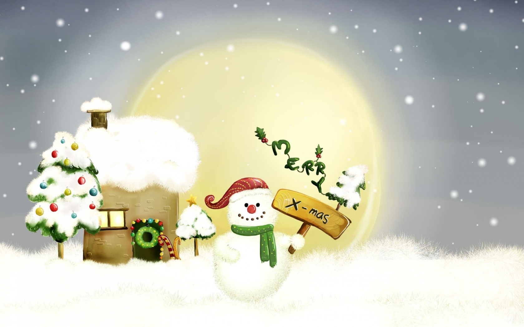 Merry Christmas for 1680 x 1050 widescreen resolution