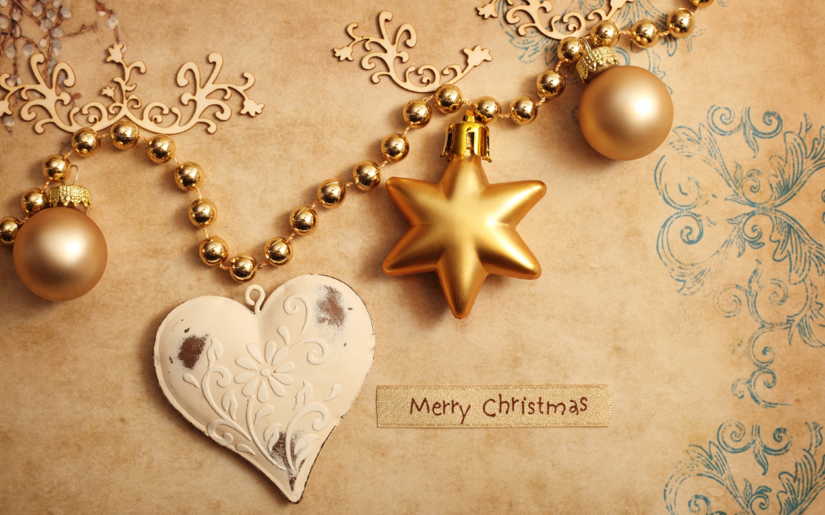 Merry Christmas Card for 1680 x 1050 widescreen resolution