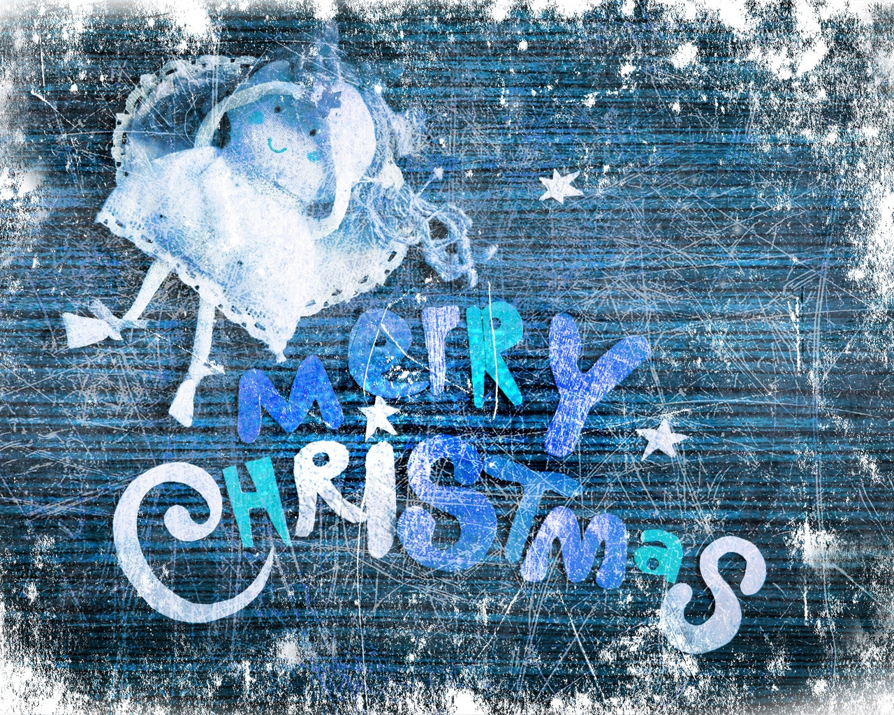 Merry Christmas Doll for 1280 x 1024 resolution