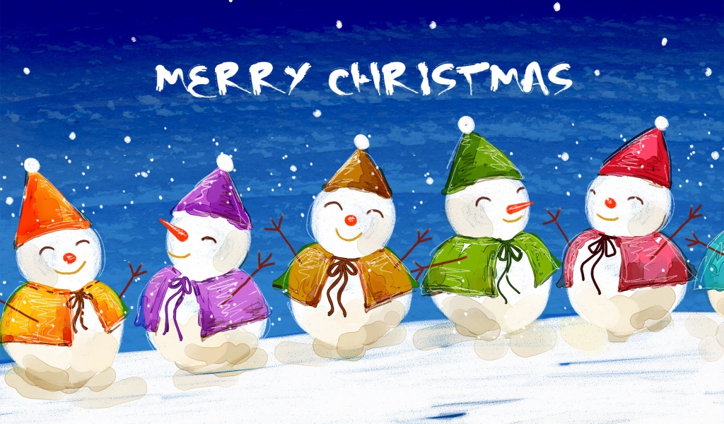Merry Christmas Everyone for 1024 x 600 widescreen resolution