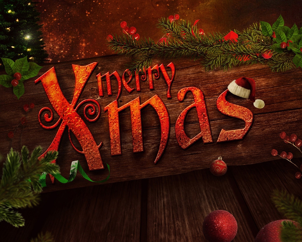 Merry Xmas for 1280 x 1024 resolution