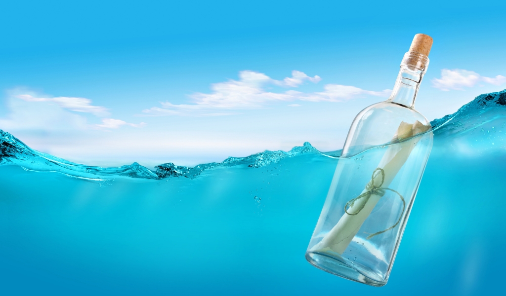 Message in a Bottle for 1024 x 600 widescreen resolution