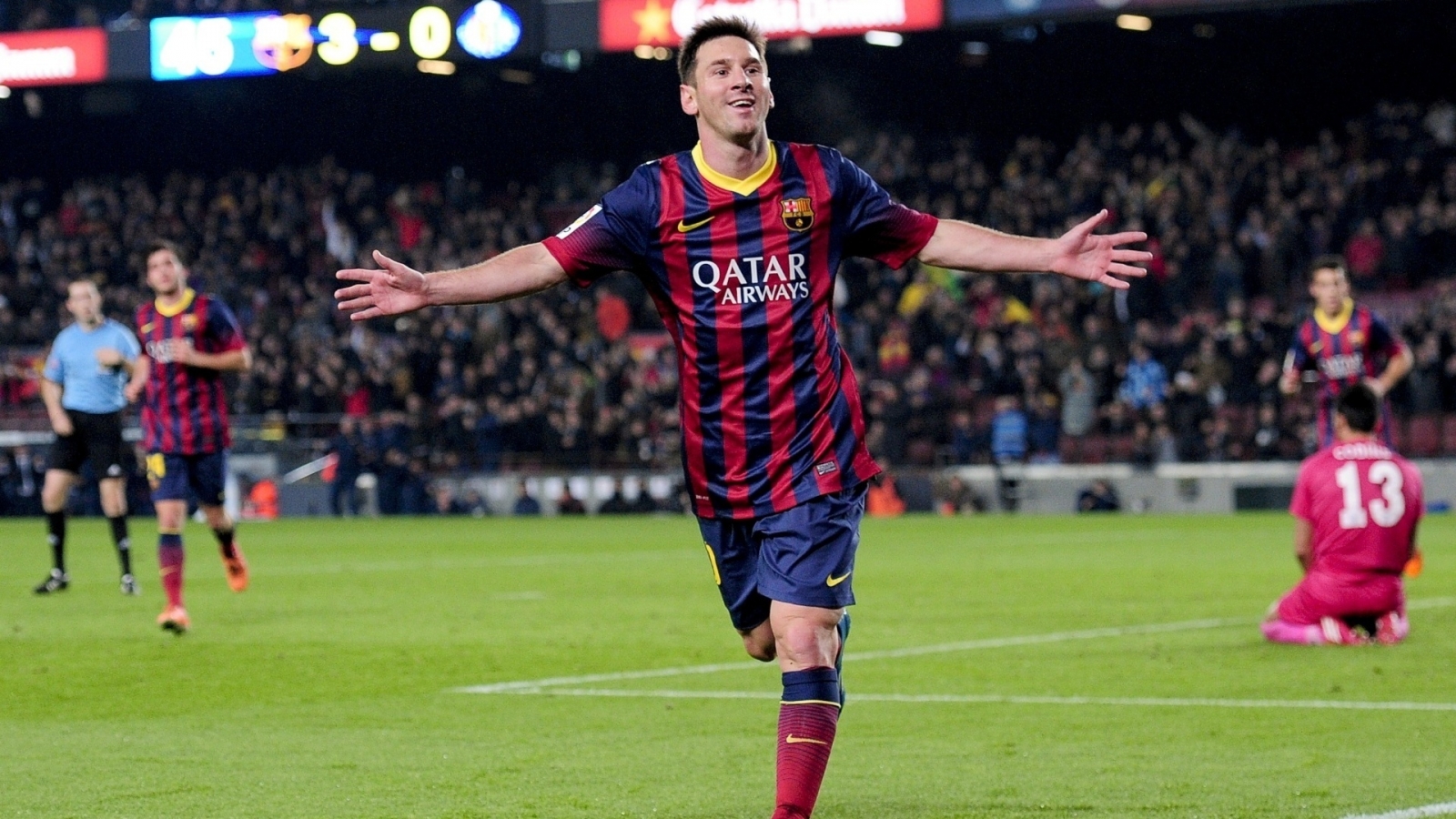 Messi Copa del Rey for 1600 x 900 HDTV resolution