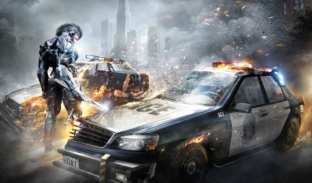 Metal Gear Rising Revengeance Poster for 1024 x 600 widescreen resolution