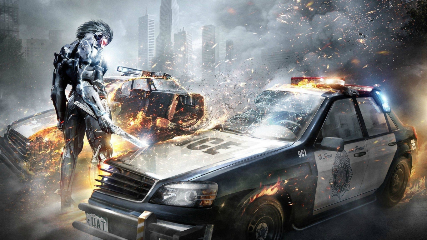 Metal Gear Rising Revengeance Poster for 1366 x 768 HDTV resolution