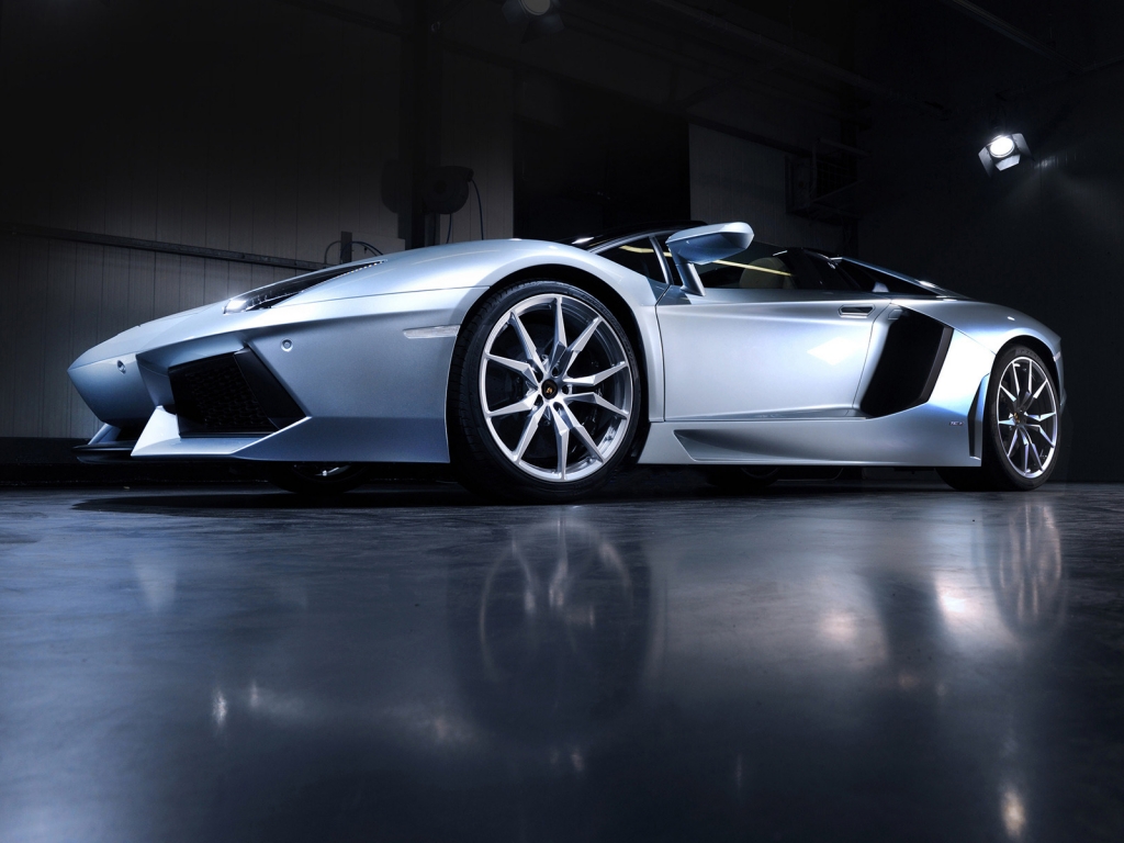 Metallic Lamborghini Aventador for 1024 x 768 resolution