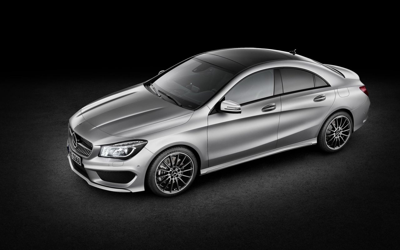 Metallic Mercedes Benz CLA for 1280 x 800 widescreen resolution
