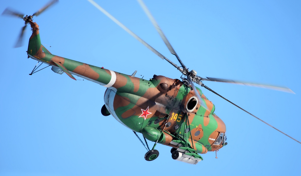 Mi-8amtsh Helicopter for 1024 x 600 widescreen resolution