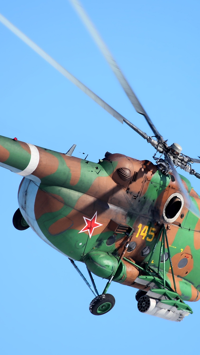 Mi-8amtsh Helicopter for 640 x 1136 iPhone 5 resolution