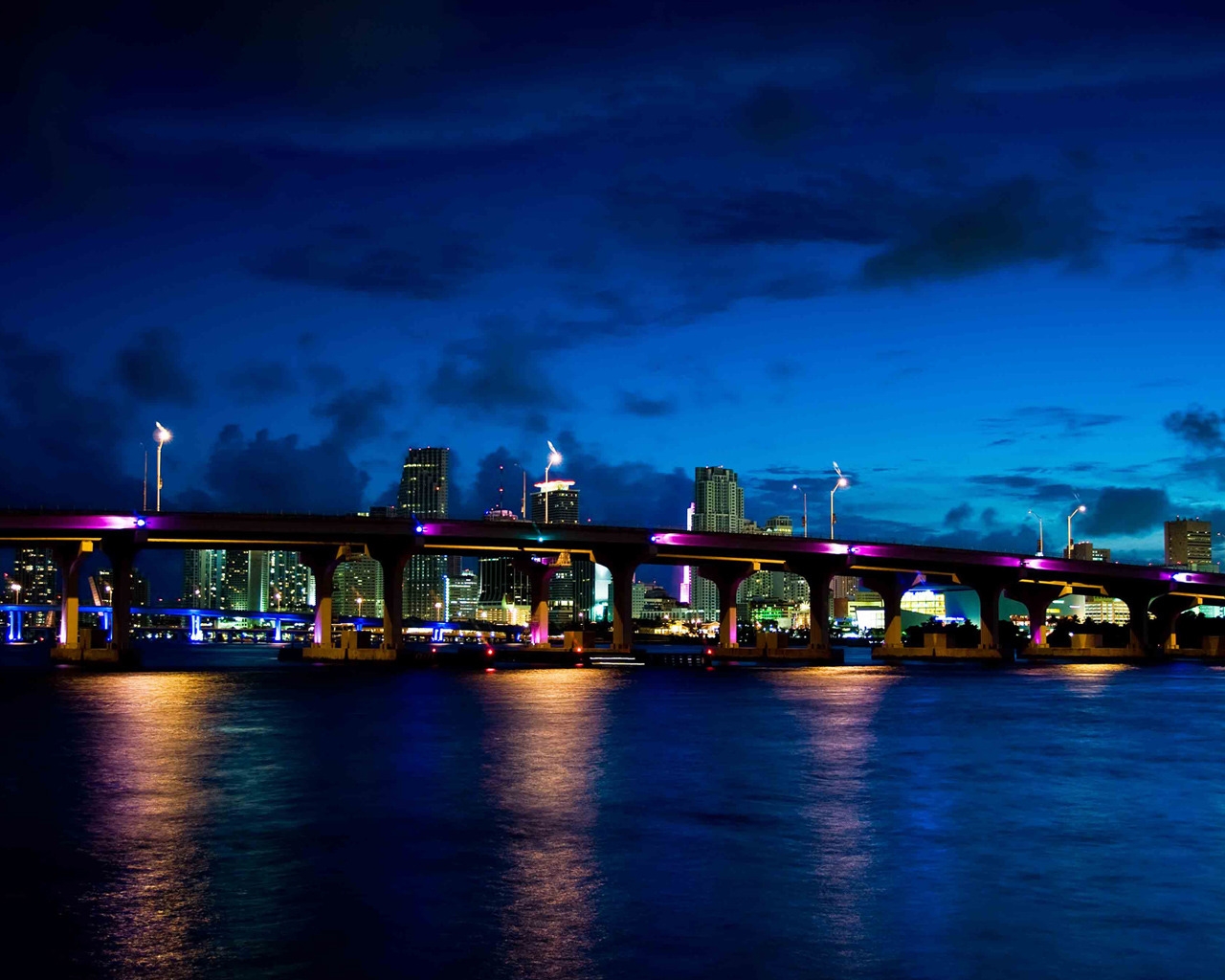 Miami Night for 1280 x 1024 resolution