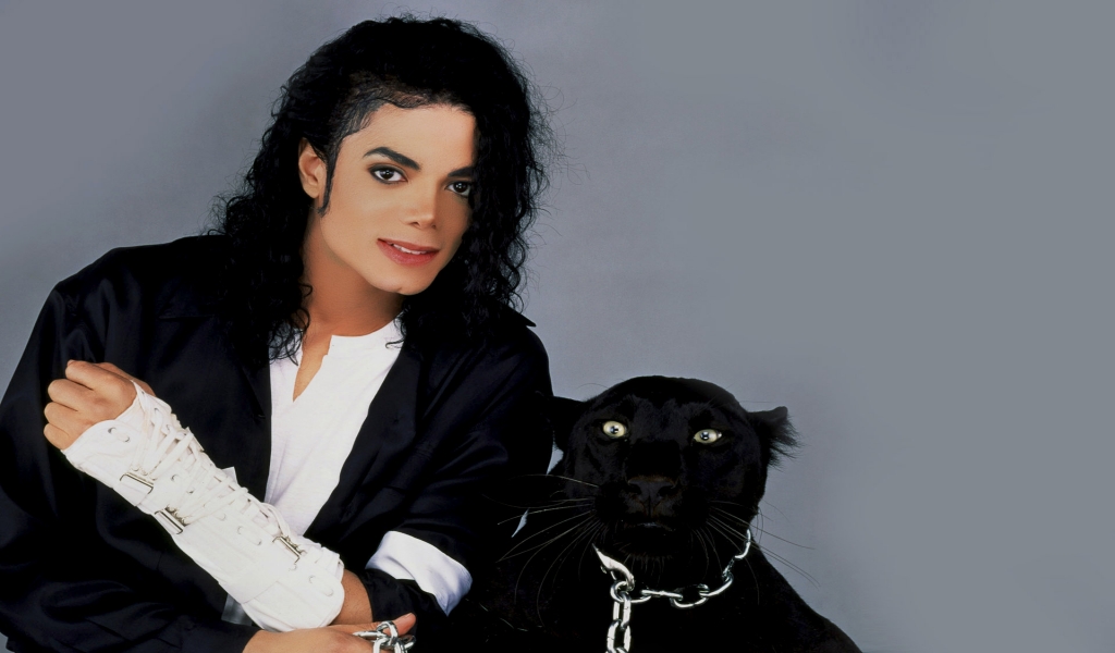 Michael Jackson Panther for 1024 x 600 widescreen resolution