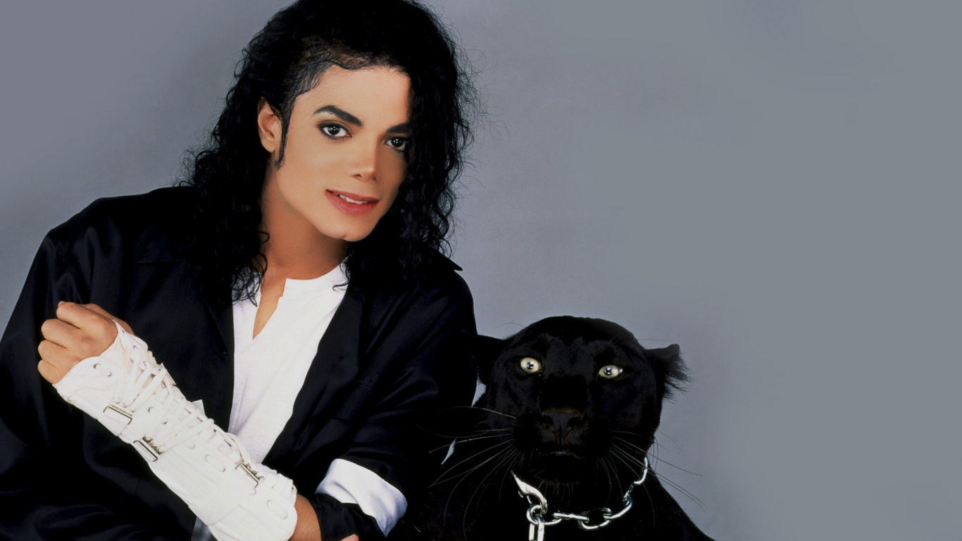 Michael Jackson Panther for 1366 x 768 HDTV resolution