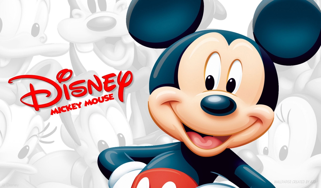 Mickey Mouse for 1024 x 600 widescreen resolution