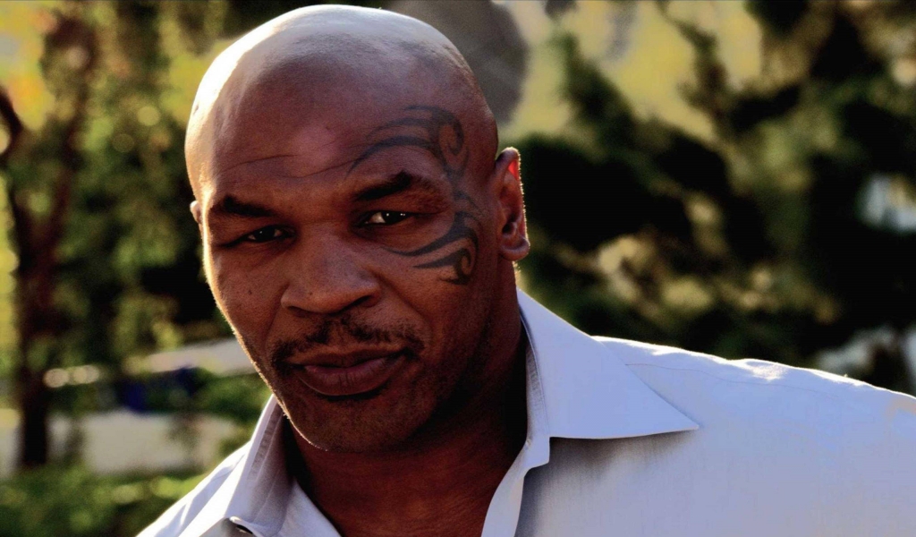Mike Tyson Close-Up for 1024 x 600 widescreen resolution