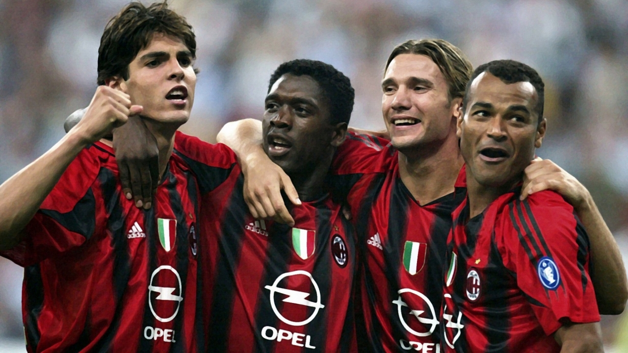 Milan Football Players for 1280 x 720 HDTV 720p resolution
