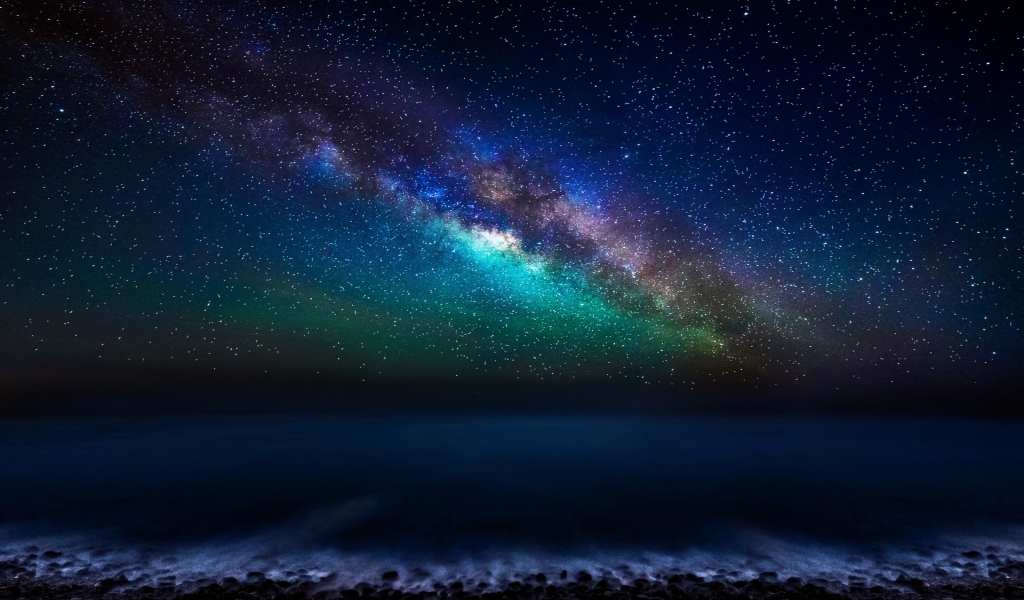 Milky Way Galaxy from the Canary Islands for 1024 x 600 widescreen resolution