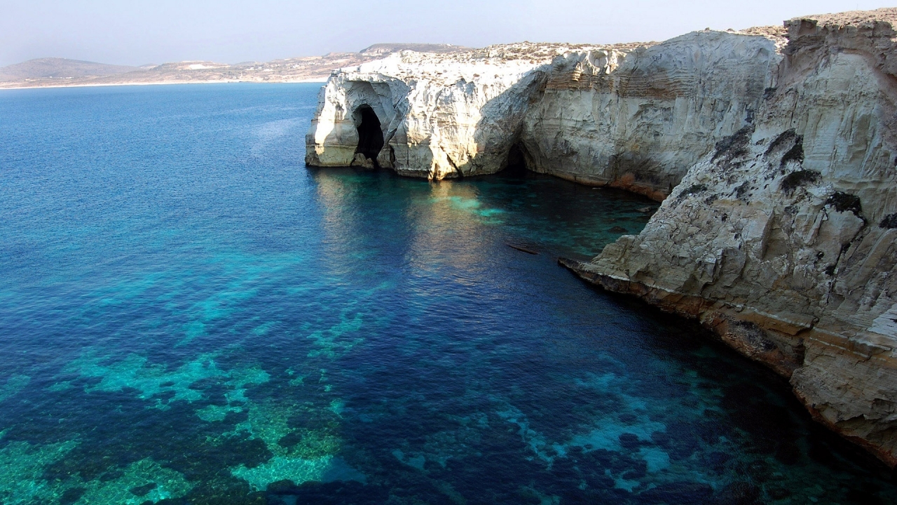 Milos Island Greece for 1280 x 720 HDTV 720p resolution