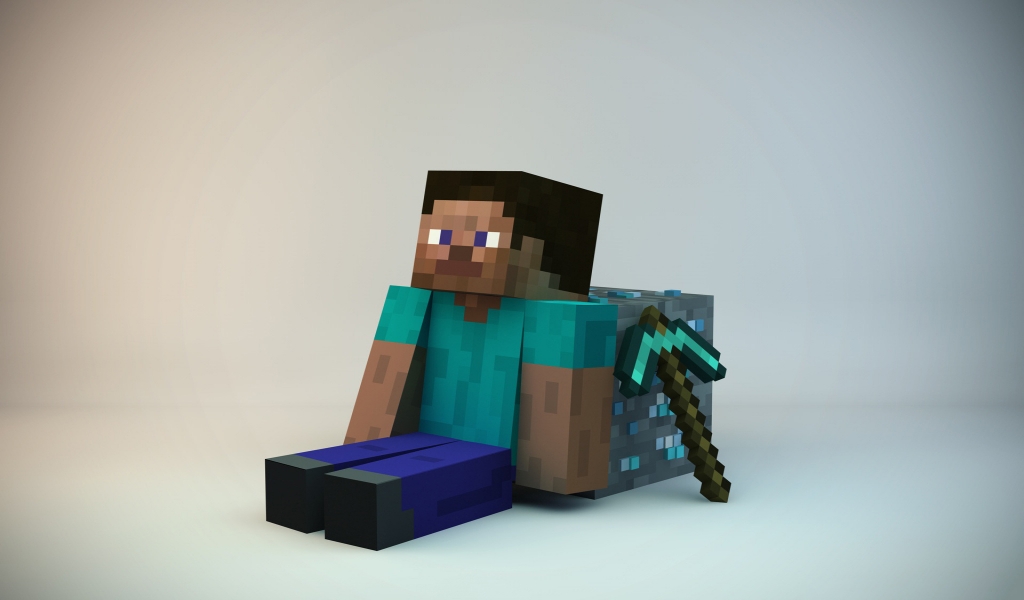Minecraft Character for 1024 x 600 widescreen resolution